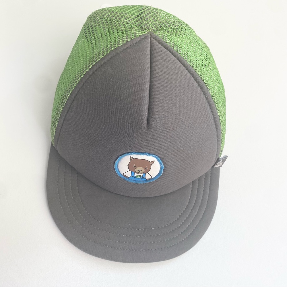 The North Face hat green gray size 2T-5T